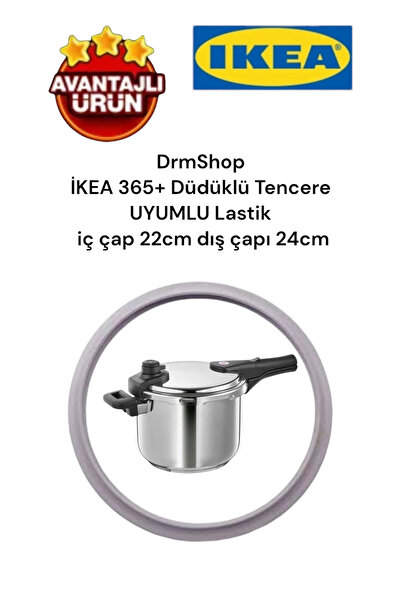 shopdrm DrmShop İKE'A 365+ Düdüklü Tencere  Elite 4-6-Lt UYUMLU Silicone Düdü...