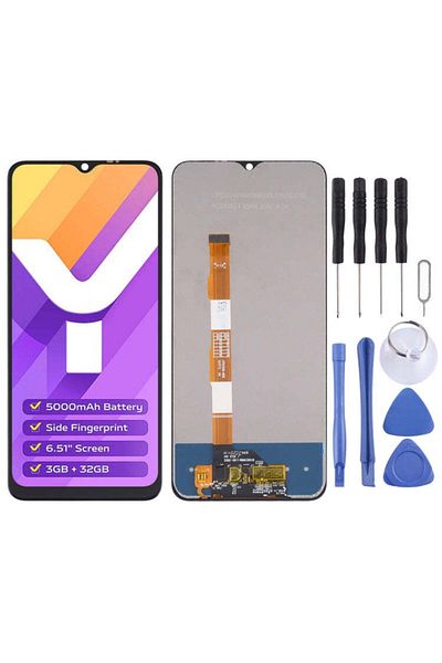 indirimplus Vivo Y15S Lcd Screen +Repair Kit V2120 Y15A Vre444