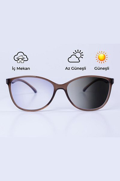 Focus On Eyewear أوريد براون |   نظارات الضوء الأزرق الفوتوكرومية |   تدفئة أوتوماتيكية زجاجية واحدة