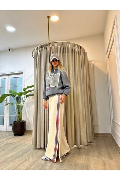 POODLE Γυναικείο πλεκτό Λεπτομερές ελαστικό Jogger Sweatpants