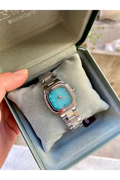 Reward Original Square Silver Color Luxury Waterproof Women Wrist Watch