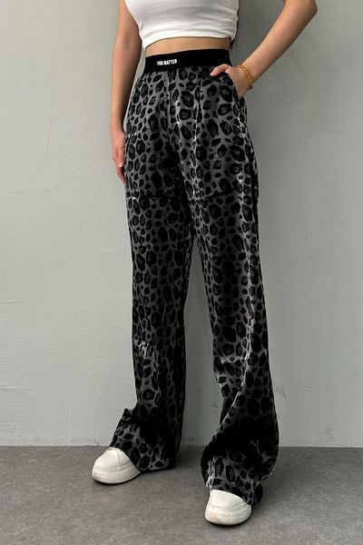 lizge giyim Rubber Detailed Waist Pants