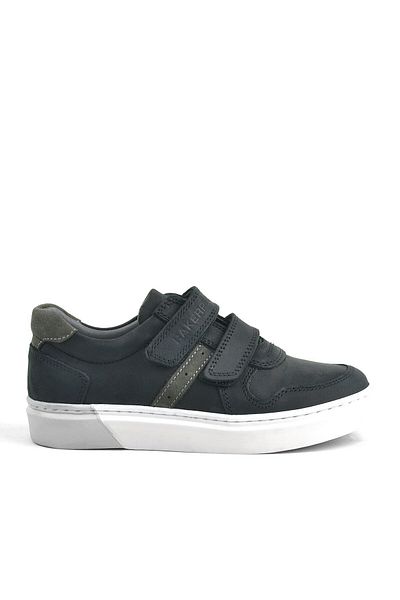 Rakerplus Adidași pentru băieți din piele naturală cu velcro negru