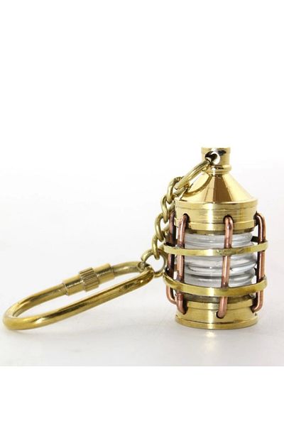 Ethab Ticaret Brass Gas Lamp Keychain Ksk2115