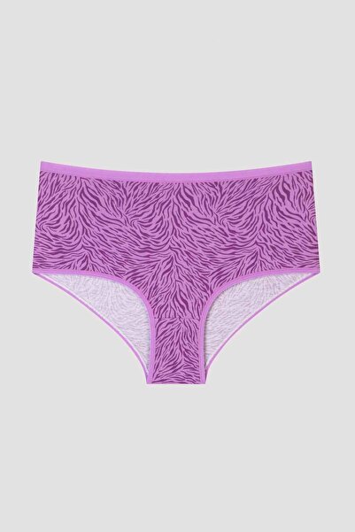 Penti Zebra Desenli 3lü Yüksek Bel Slip Külot