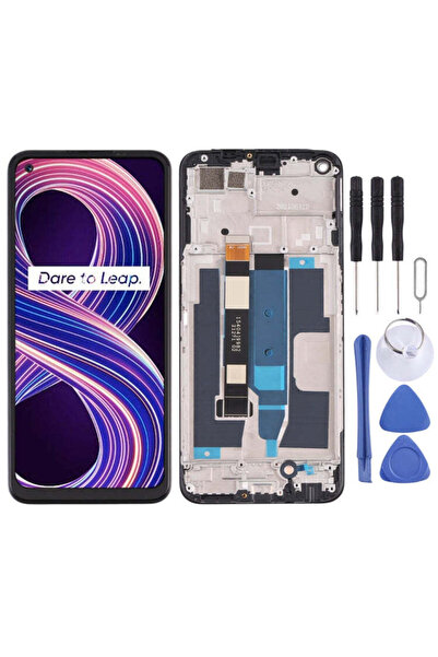 indirimplus OPPO Realme 8 5G Lcd Ekran Siyah+Tamir Seti
