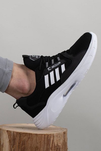 Riccon Unisex tenisky Torrine 001293 Černobílé