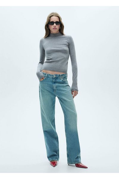 MANGO Woman Perkins collar sweater