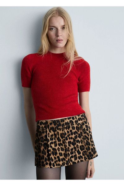MANGO Woman Short-sleeved sweater