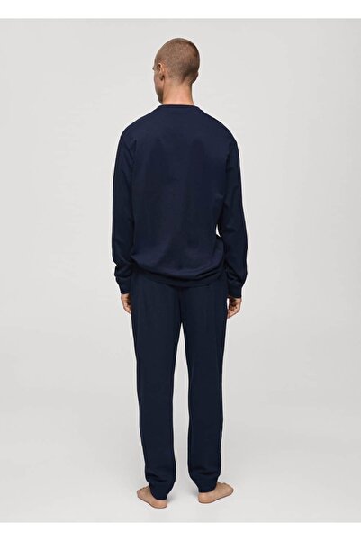 MANGO Man 100% Cotton Long Pajama Set