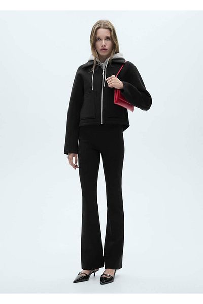 MANGO Woman Flared Leggings