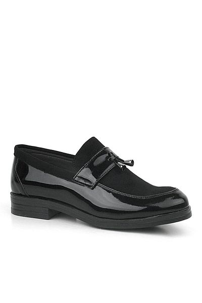 Rakerplus Loafer Black Patent Nubuck Men's Classic Children's Shoes