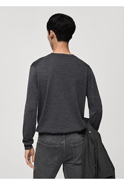 MANGO Man %100 Yün Orta Kalınlıkta Triko Kazak