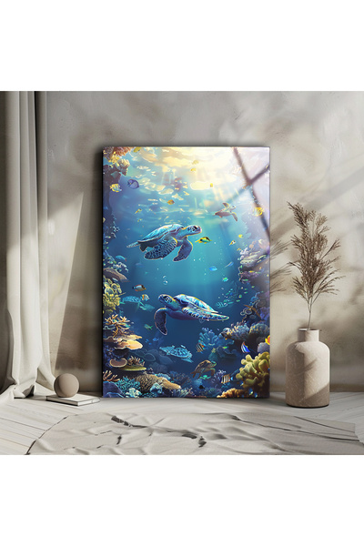 BV DEKOR Karetta Karetta Διακόσμηση τοίχου από γυαλί, Εκτύπωση σε σκληρυμένο ...