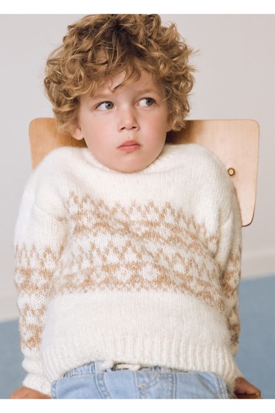 MANGO Baby Pulover din tricot jacquard