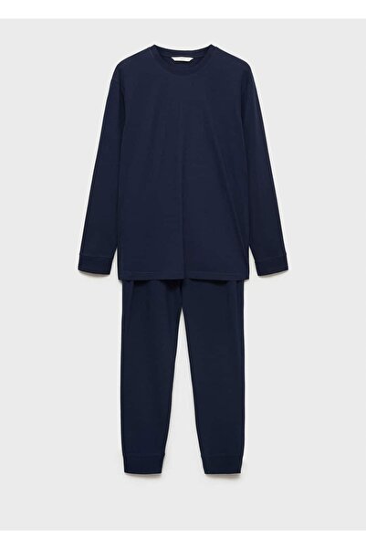 MANGO Man 100% Cotton Long Pajama Set