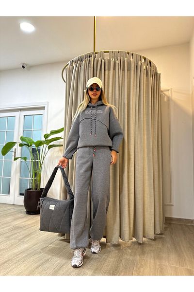 POODLE Γυναικείο Λαστιχένιο Λεπτομερές Jogger Sweatpants