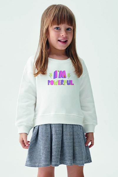 MYADA Σετ φούτερ με καρό σχέδιο και καρό φούστα - 22046