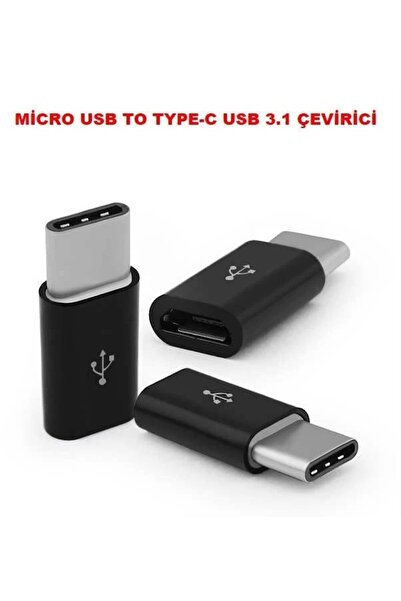 CNL Usb 3.1 Type-c To Mikro Usb Şarj Çevirici Dönüştürücü Adaptör
