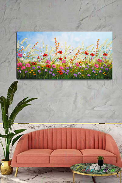 ColorVision Rangarenk Kır Çiçekleri Kanvas Tablo