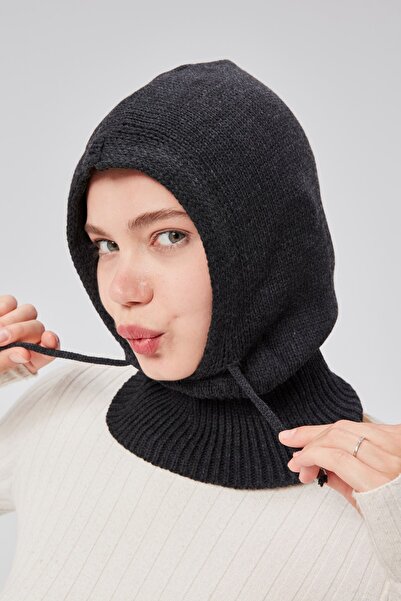derikem Lüks Kadın Kışlık Balaclava Triko Örme Başlık