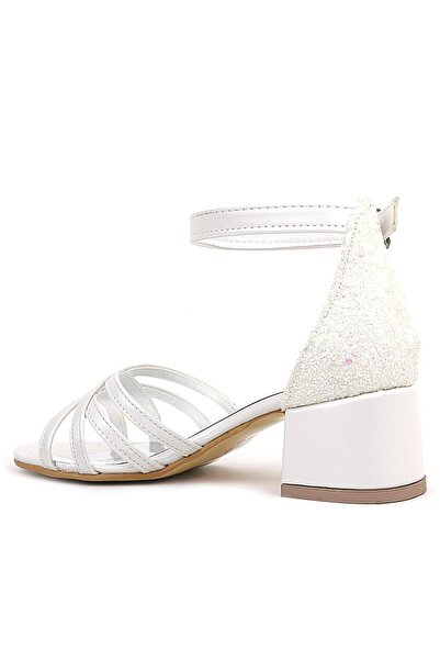 hapshoe Belle Sedef Thick Heeled Girl's Evening Dress Shoes