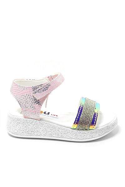 Artico Sandale pentru fete Pingu Gloria Pink Stone