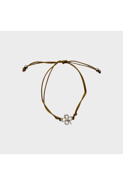 Best Gift İçinde Mutluluk Var Clover Adjustable Bracelet - Compatible with All Bracelets