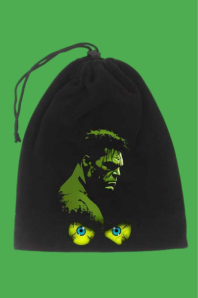 LİASSHOES Черна барета с щампа Green Hero