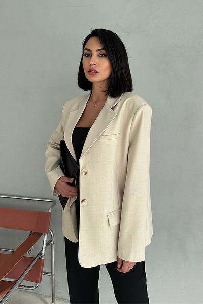 Ortaya Çık Μπουφάν μπλέιζερ με επένδυση oversize