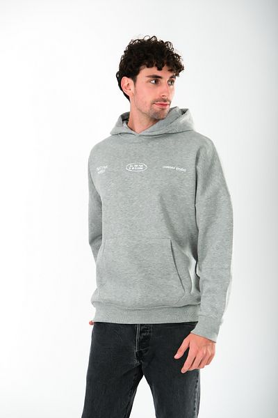Coredra Journey Oversize Fit Hoodie Ανδρικό - Γκρι