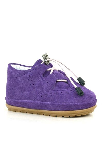 Rakerplus Genuine Leather Purple Anatomical First Step Baby Shoes
