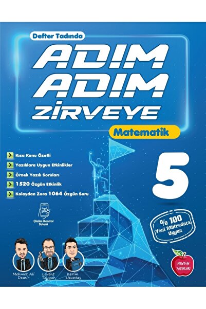 Newton Yayınları 5.Sınıf Adım Adım Zirveye Matematik + Fen Bilimleri + Türkçe + Sosyal Bilgiler Soru Bankası(4 Kitap)