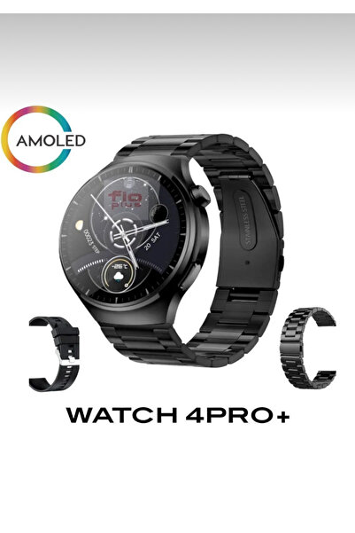 EMİN ENSAR HOME WATCH 4 PRO+ Akıllı saat, android ios uyumlu yuvarlak kasa saat