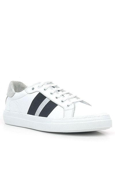 Shoes Center Pantofi de damă din piele naturală cu model alb și negru