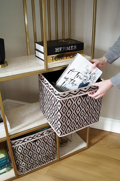 Milenay Ethnica Shelf Organizer - 30x30x30cm, Προσφέρετε οργάνωση και κομψότητα στο σπίτι σας μαζί