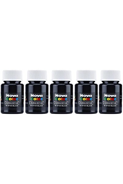 Nova Color Fabric Tekstil Tüp Kumaş Boyası Kıyafet Elbise Çanta Ayakkabı Pant...