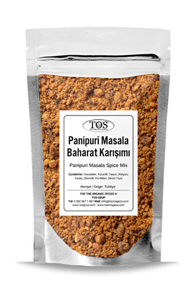 TOS The Organic Spices Panipuri Masala Baharat Karışımı 100 gr Panipuri Masal...