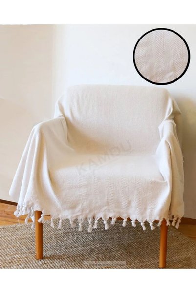 XAMANTHA Sofa Cover Herringbone 150X170Cm, Armchair Cover, Tv Blanket, Multi-Purpose Throw