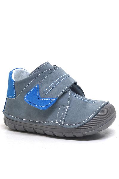 Rakerplus Popeye Gray Blue Genuine Leather Unisex First Step Baby Shoes