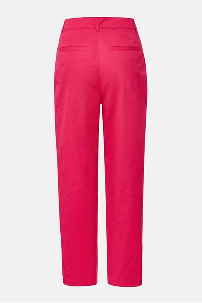 Tchibo Women Regular Fit Stretchable Trouser Pants, Pink