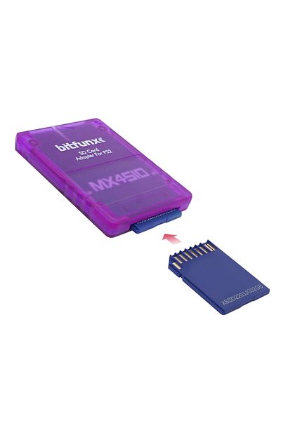 Choice محول بطاقة Bitfunx Mx4sio Sio2sd إلى SD/TF، قارئ الألعاب، لوحدة التحكم Ps2 Playstation2