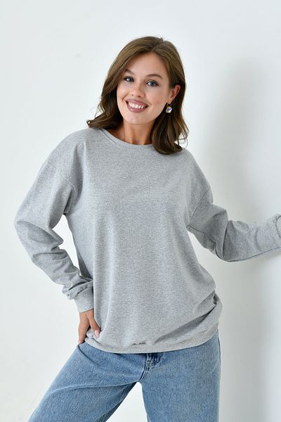 enmodaiçgiyim Γκρι φούτερ Unisex Oversize