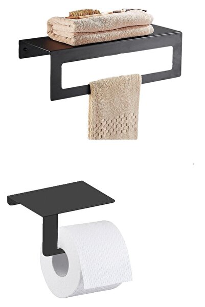 ENSAR PROFİL Suport metalic pentru prosoape de baie și suport pentru hârtie i...