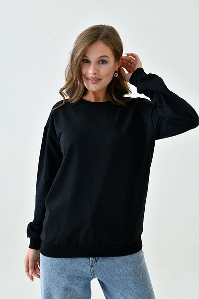 enmodaiçgiyim Μαύρο φούτερ Unisex Oversize