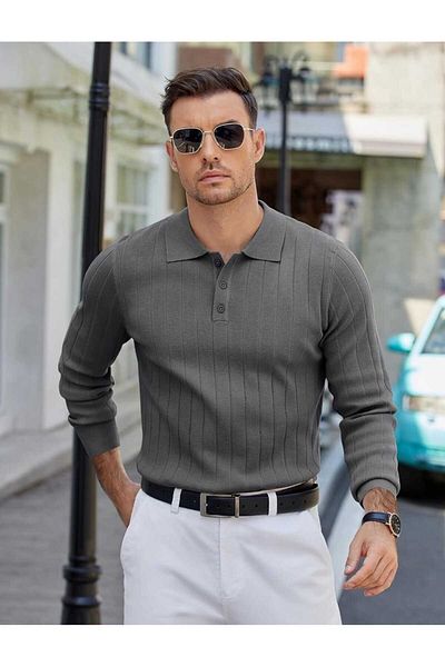 youknitwear you Maniche Polo Neck Men's Knitwear Sweater