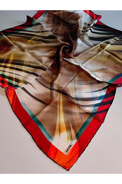 Aker 2025 Кінг Сезон Шовковий креп-сатен шарф - 8891701-313