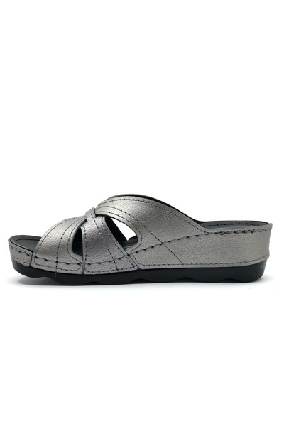 Kocamanlar Ayakkabı Aryan 37-953 D.r Recommended Orthopedic Women's Slippers PLATINUM