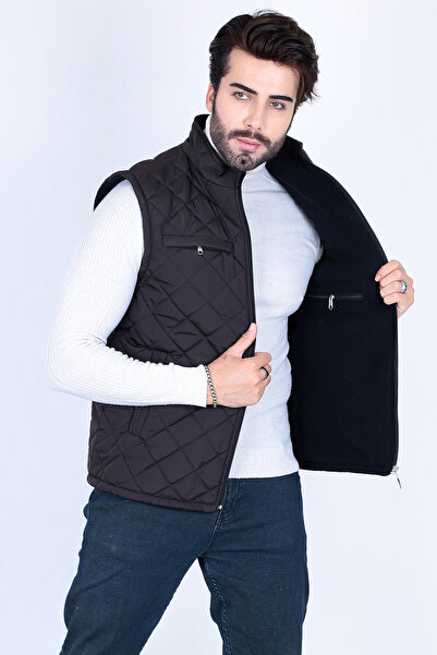HeviStor Κλασικό καπιτονέ γιλέκο μπαμπάς γιλέκο κομψό σχέδιο