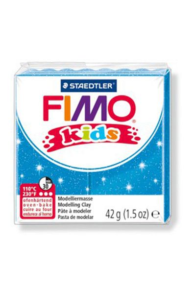 Staedtler Fimo Kids - 42gr Glitter Blue Polymer Clay